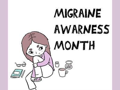 Migraine awareness Month infographic comic animation character characterdesign childrensbookillustration comic illustration