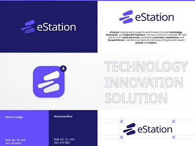 eStation Mini Branding Project brand identity branding graphic design logo visuals