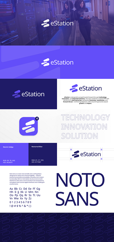 eStation Mini Branding Project brand identity branding graphic design logo visuals
