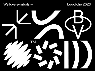 We love symbols black bold brand branding design identity logo logofolio logos logotype minimal symbol vector