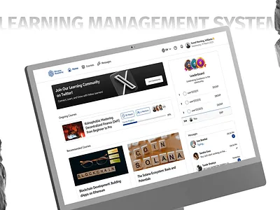 LMS DASHBOARD dashboard graphic design learning management system ui uiux user experience user interface web