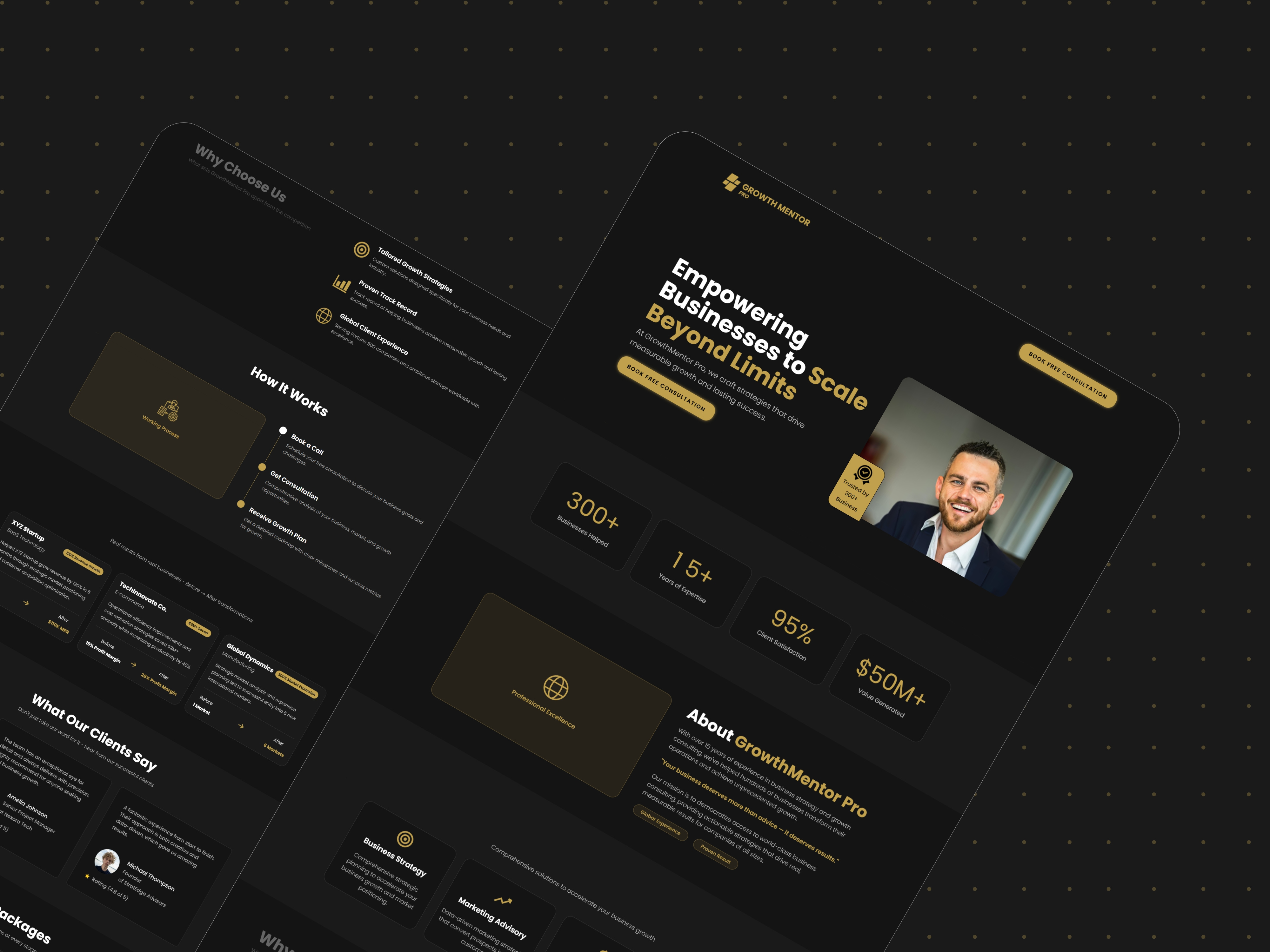 Business Consultation Agency Landing Page Design agency website webflow webflow developer webflow expert weblfow landing page