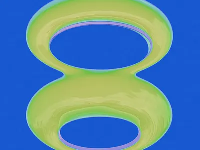 Animated 3D Iridescent Logo 3d 3d animation 3d design animation