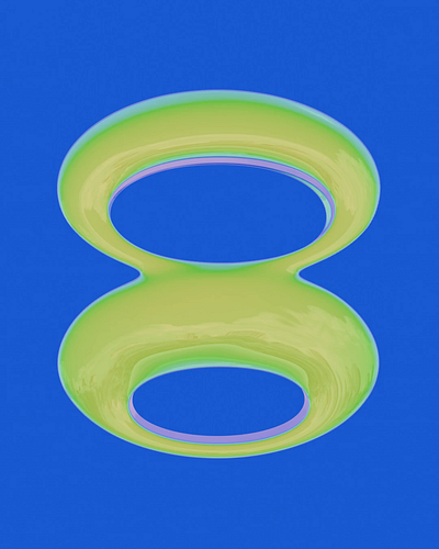 Animated 3D Iridescent Logo 3d 3d animation 3d design animation