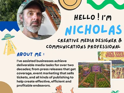 About Me (Casual) - LIFESTYLE DESIGN graphic design marketing networking publishing social media