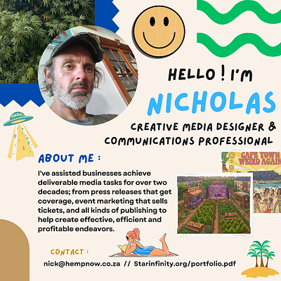 About Me (Casual) - LIFESTYLE DESIGN graphic design marketing networking publishing social media