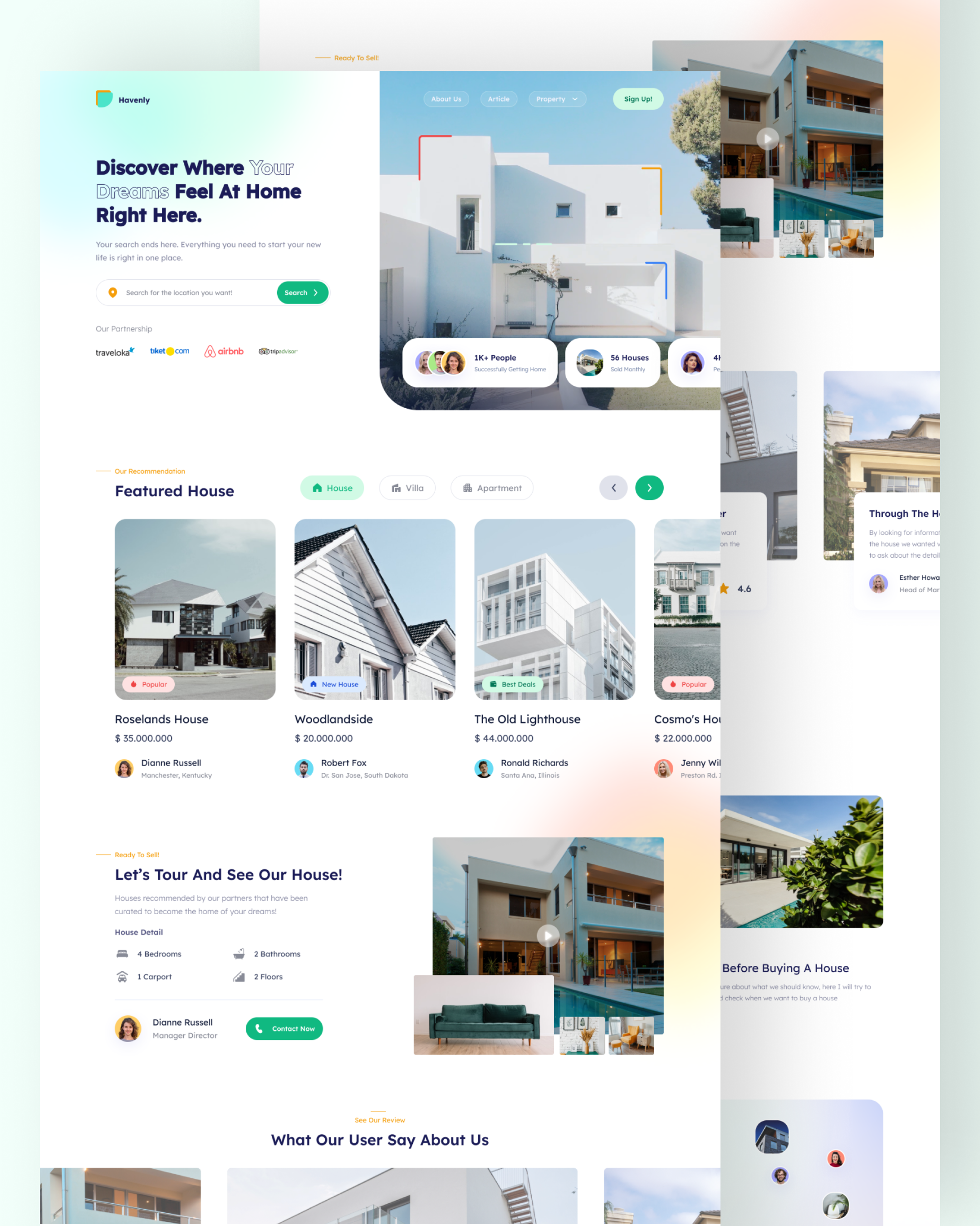Havenly design landing page ui ui design uiux uiux design user experience ux web design