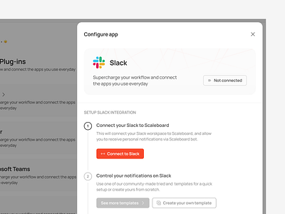 Plugins & Integrations Side Modal