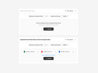 File Upload Component cleanui dashboardui designsystem draganddrop figmadesign formdesign interactiondesign minimaldesign modularui productdesign saas uiinspiration uploadcomponent userinterface uxdesign webapp webdesign
