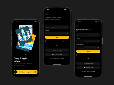 Onboarding, Login, Register, Forgot Password app design confirm email course mobile app forgot password input field login mobile mobile app mobile kit modal onboarding register sign in sign up signin ui ui kit ux