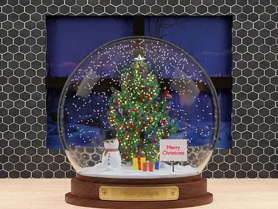 Snow Globe 3D 3d 3ddesign blender design graphic design snow globe