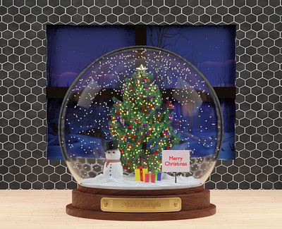 Snow Globe 3D 3d 3ddesign blender design graphic design snow globe