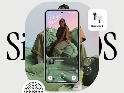 Music Nothing OS ai android dashboard design interface ios news os slide