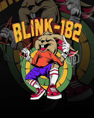 F**k Face - Blink-182 artwork branding commissionwork coveralbum design illustration illustrator merchandise music poppunk tshirt