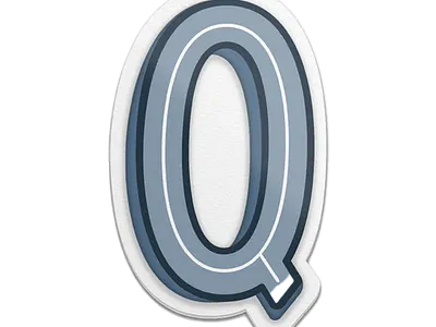 Custom type for Monos illustration q typography vector