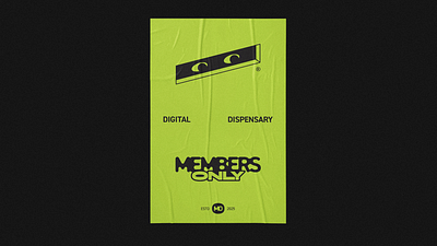 Members Only Branding brand identity branding design freelance graphic design green icon logo minimal modern