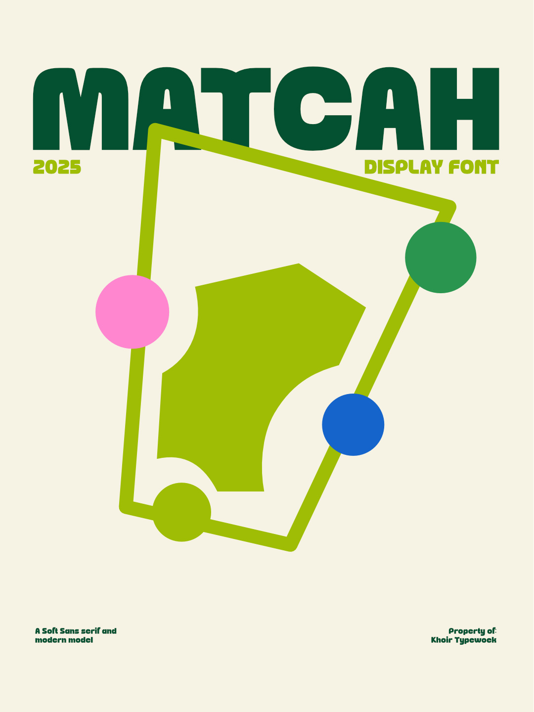 Matcah - Display Font bold font bold type branding canned drinks cover drink font food and beverage graphic design hipster font logotype matcha modern font new font packaging playful poster sans serif typeface typography