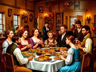 Mabon Dinner cover art work graphic design historical romance mabon pagan regency