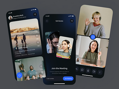 Family Memories App ai app ai editing ai video ai video mobile app amily app children diary app family interview platform kids memories memoriesmatter parenthood parenting app parents photo product design recording stories ui kit