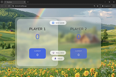 Interactive Dice Game with JavaScript codepen coding developer dicegame frontend fullstack gamedev gameui html5 interactive javascript js portfolio productdesign uidesign web webdev webdevelopment webflow