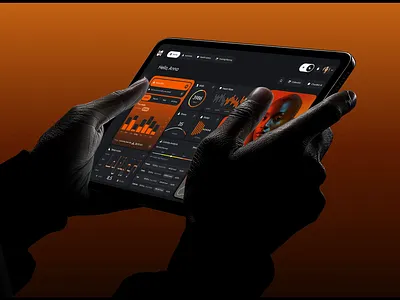 Fitness App Tablet UI front end design