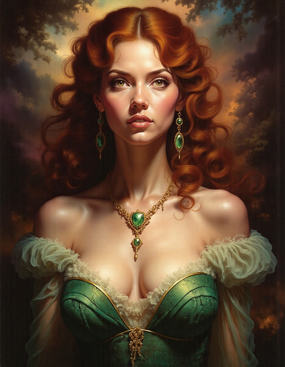 The Emerald Necklace cover art work graphic design historical romance regency