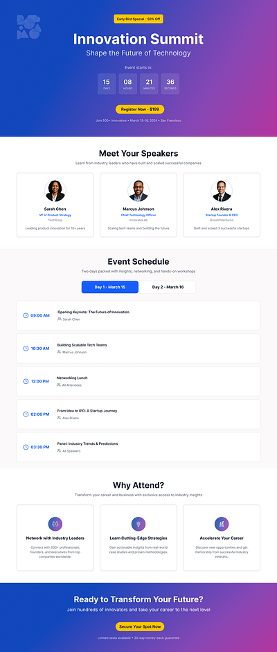 Innovation Summit - Marketing Template digital marketing marketing template marketing website social media posters