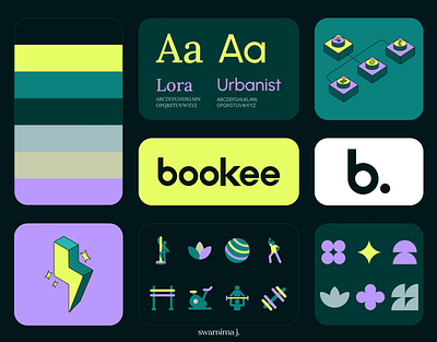 Brand Identity- Bookee (Kenko) brand identity branding branding project colour palette design digital illustration icon iconography illustration logo ui