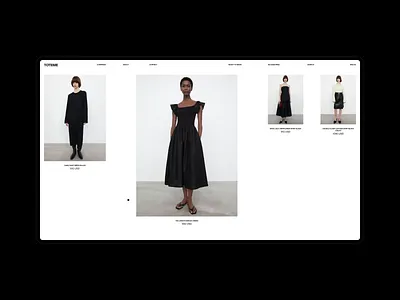 TOTEME — Store Section Animation animation clean fashion grid interaction minimal motion motion graphics online store product product card product page smooth ui ux web website