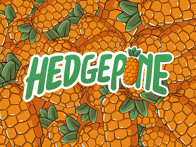 Hedgepone - Hedgehog & Pineapple Illustration animal book story character fruit illustration habito hatypo hedgehog illustration jungle mascot pinapple