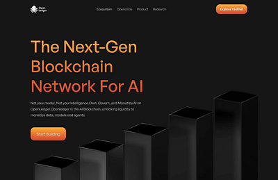 AI Blockchain Network ai ai blockchain ai blockchain network ai landing page ai solutions ai technology ai website futuristic futuristic landing page futuristic website product design web design