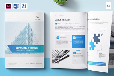 Company Profile | Word |InDesign |24 Pages 2023 agency annual annual report brochure brochure 2023 business business brochure company company profile corporate identity indesign portfolio print printable project proposal report template