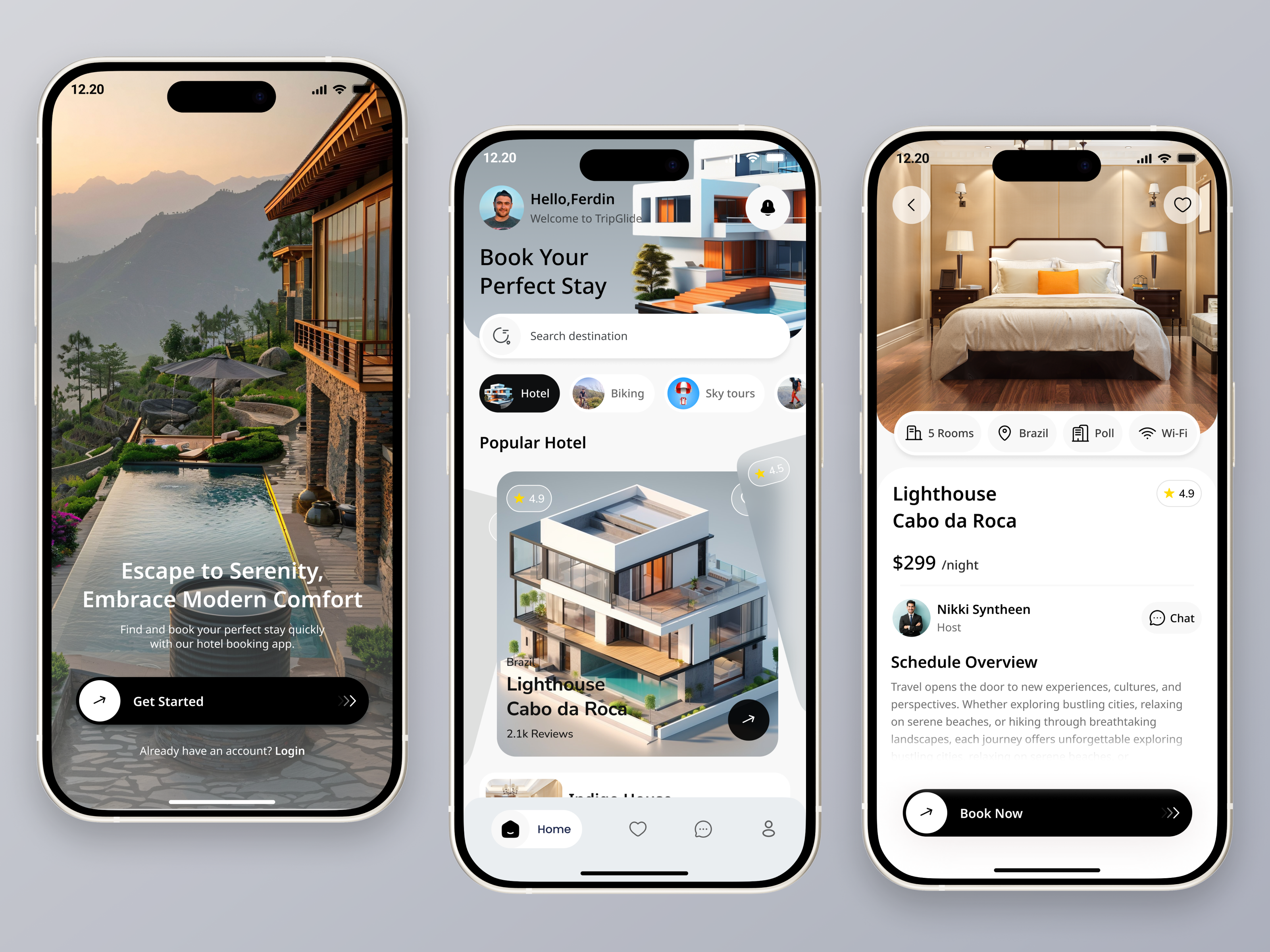 Luxury Hotel Booking Mobile App app app design booking booking app hotel hotel app hotel booking app luxury luxury hotel mobile app online booking app room service travel app traveling uiux ux