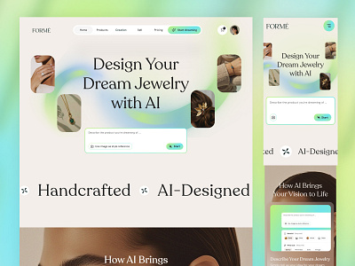 AI Craft Product Details Page | E-commerce Website ai ai assistant ai craft ai ecommerce ai shopping ai website assistant ecommerce fashion store focotik jewelry jewelry shopping luxury ui design online store product listing ui design web design web ui website website design