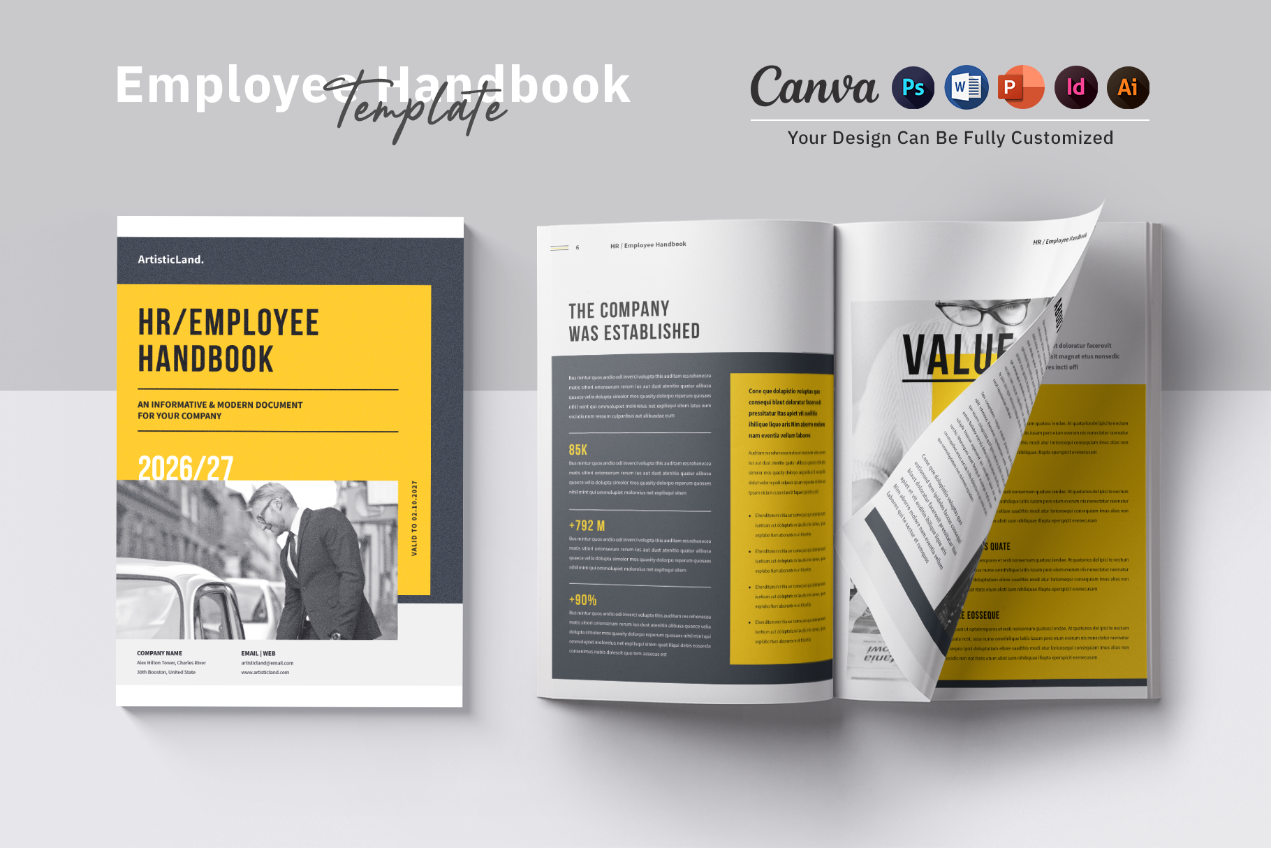 Example of Hr/Employee Handbook Template Design