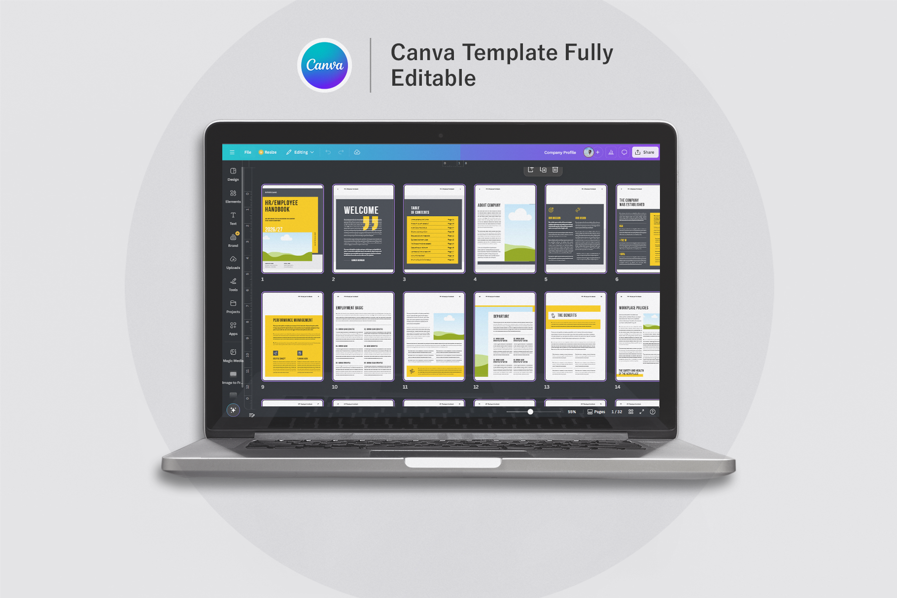 Example of Hr/Employee Handbook Template Design