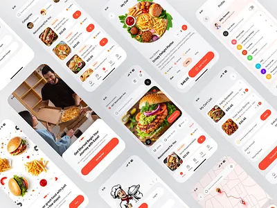 Food Delivery App app design application ui delicious food app delivery app food food app food app design food delivery app food sell app foods minimal food app mobile app design mobile ui modern food app modern ui order food popular ui ux design