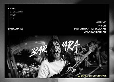 Day 2 - Barasuara hero section website design graphic design hero ui