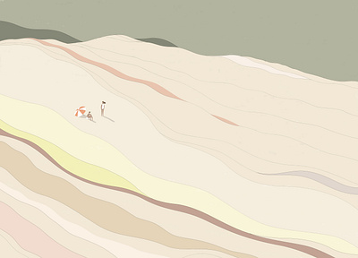 Dunes beach colors dunes graphic design illustration sand wind