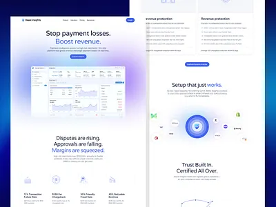 Beast Insights ai businessapp cleanui dashboarddesign fintech gradientui landingpage minimaldesign moderndesign pricingui productdesign revenueplatform saas startupdesign uiux uxdesign webdesign