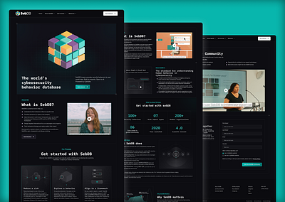 SebDB - Cyber Security Website Design behavioral security cyber cybersecurity cybersecurity behavior database cybesafe data protection figma human cyber risk human risk management open source security security security behaviors security management security website uiux web development website website design