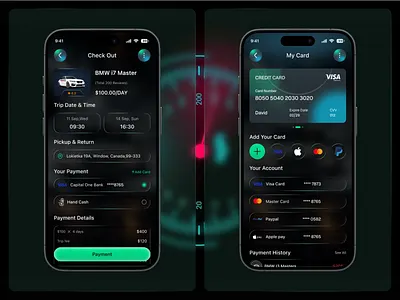 Car Rental App β Checkout & Payment UI appdesign appinterface car app carrentalapp checkoutflow clean cleandesign digitalproduct figmadesign ios minimal mobile app mobileappdesign mobileui paymentui uiinspiration uiuxdesign uxdesign vehicle web