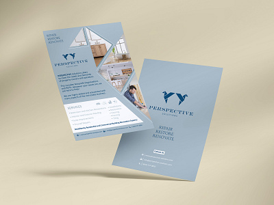 Flyer Design for Perspective Solutions brand branding brochure brochure design design digital digital art flyer flyer design graphic design identity branding interior design marketing collateral marketing material modern professional real estate repair