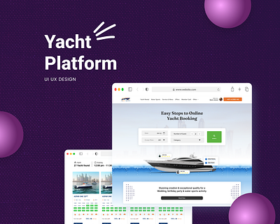 Yacht Platform app design graphic design ui ux yacht yacht platform