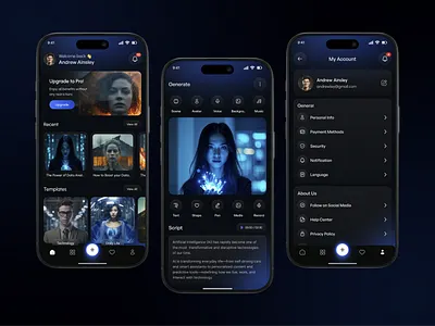 AI Image to Video Generator App ai art ai art generator ai image ai image maker ai image to video ai mobile ai mobile app ai video app app design app ui image generator mobile app mobile ui ui ui design video editor