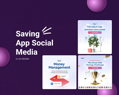 Saving App Social Media app design finance app saving app social media design ui ui ux design ux