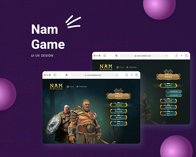 Nam Game app design game game concept game design graphic design ui ui ux design ux