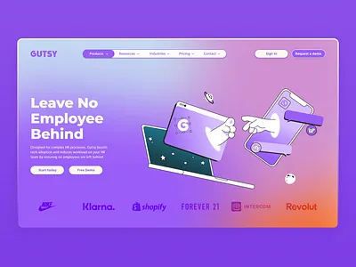 Gutsyhq - Lottie Animations animation animation design branding design flat gif illustration json lottie ui
