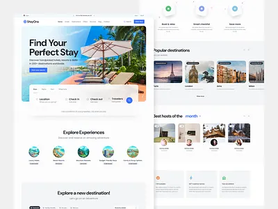 StayOra - Hotel Booking Platform bookingplatform cleanui designsystem dribbble ecommerceui figma hotelbooking landingpagedesign travelapp travelux travelwebsite tripplanner ui userinterface ux uxinspiration uxuidesign webdesign website