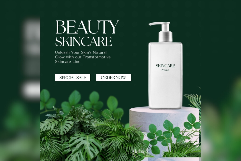 Beauty Skincare Flyer Design | Modern Cosmetic Product Poster beauty industry flyer branding design digital marketing flyers graphic design marketing social media